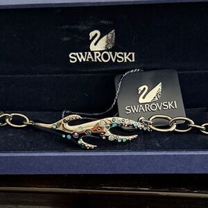 Swarovski Black and Teal Crystal Bracelet